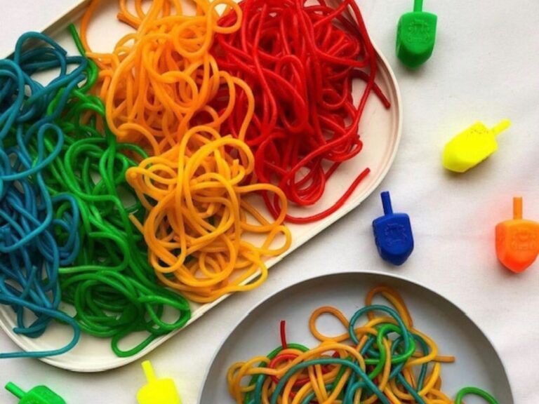 Rainbow spaghetti